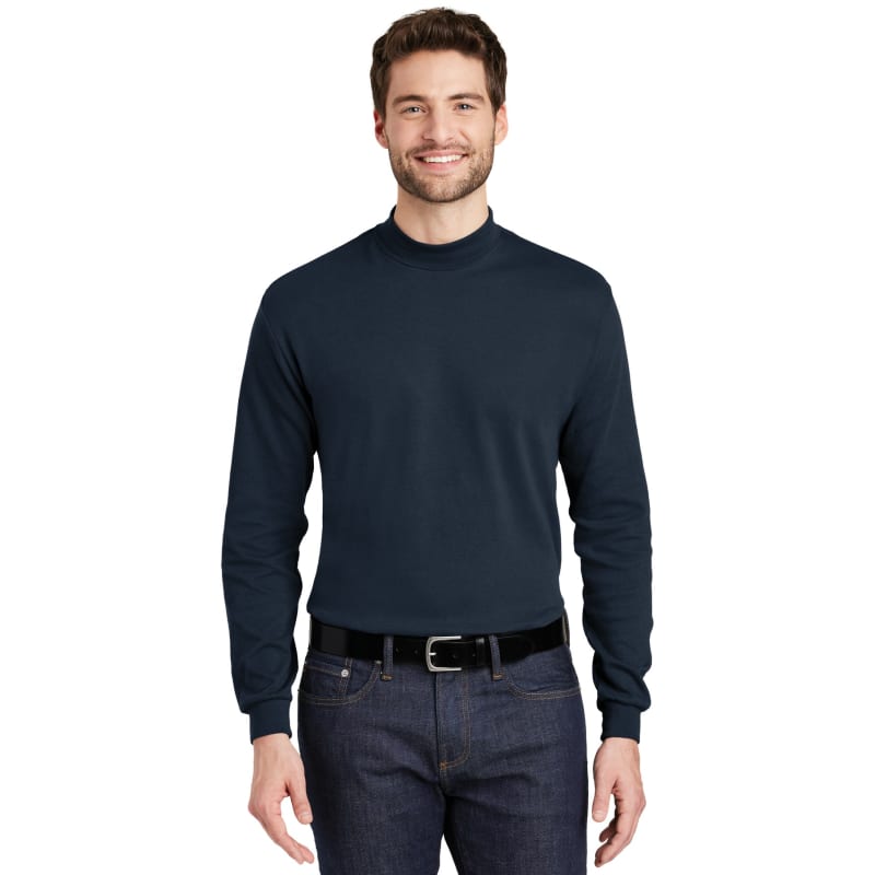 Port Authority Interlock Knit Mock Turtleneck. 9