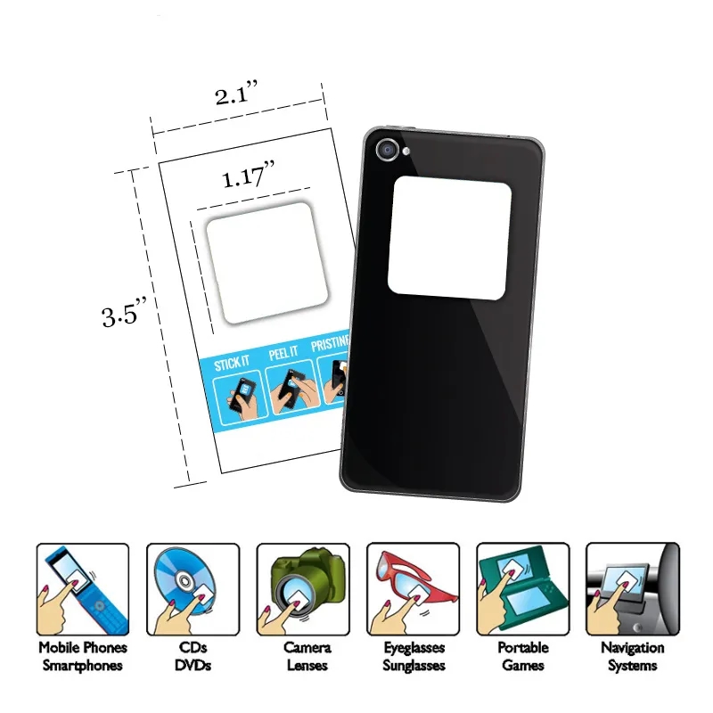Sticky Screen Cleaner Microfiber Cleaning Sticker 1