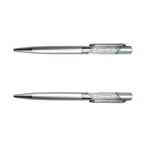 Plated Metal Color Pen With Crystal 15