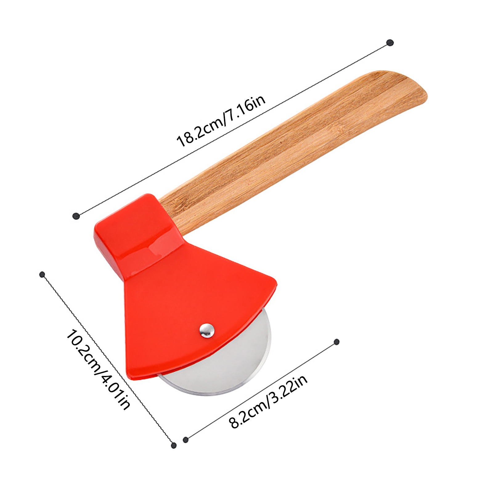 Bamboo Pizza Cutter Wheel 3