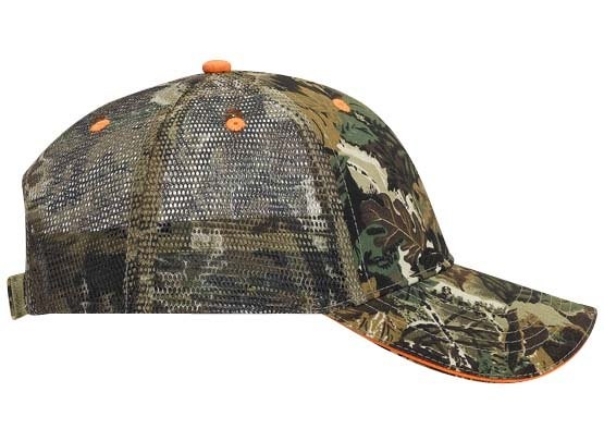 OTTO CAP® Camouflage 6 Panel Low Profile Mesh Back Trucker Hat 25