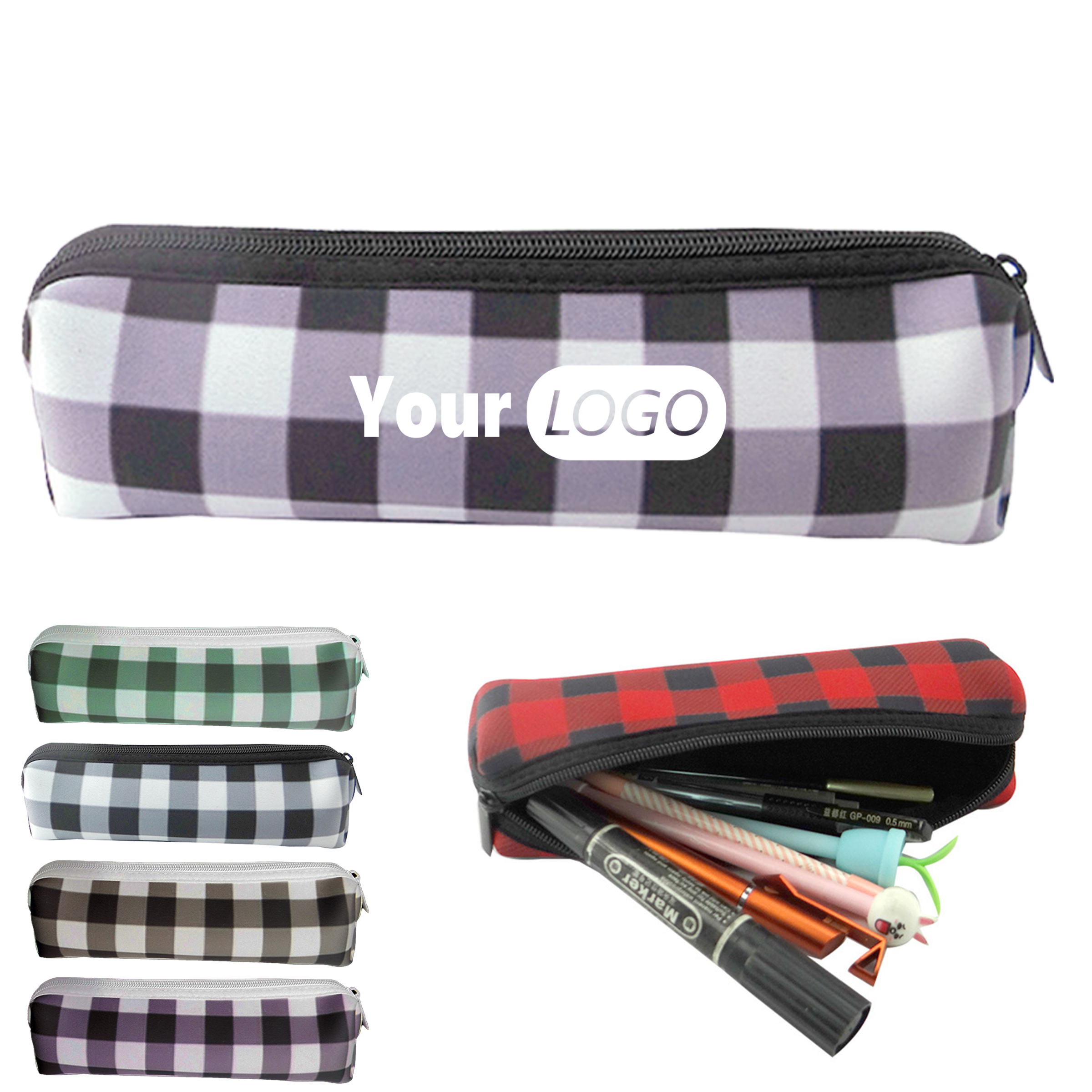Neoprene Multi Functional Storage Pen Case 2