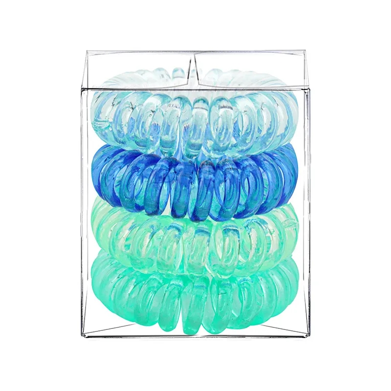 Spiral Phone Cord Hair Ties 10