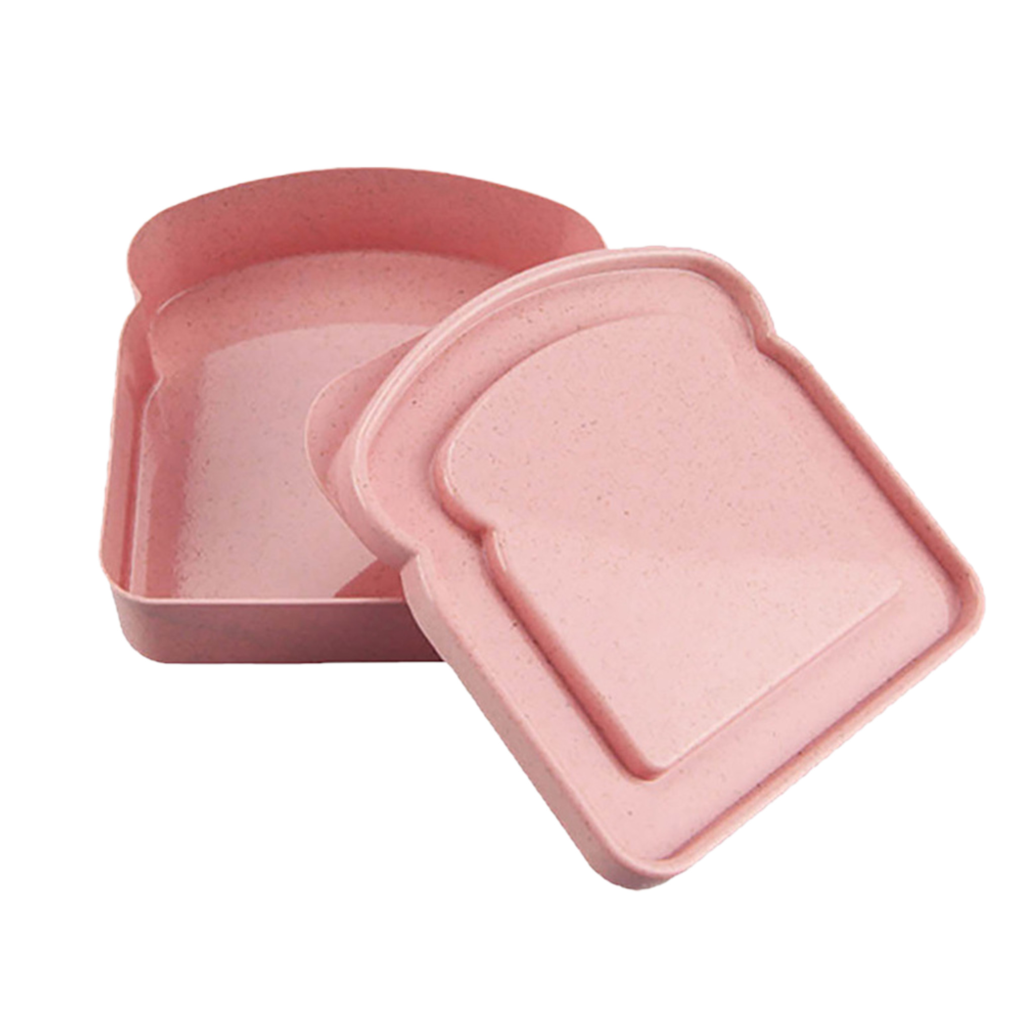 Wheat Straw Toast Shape Portable Sandwich Lunch Bento Box 4