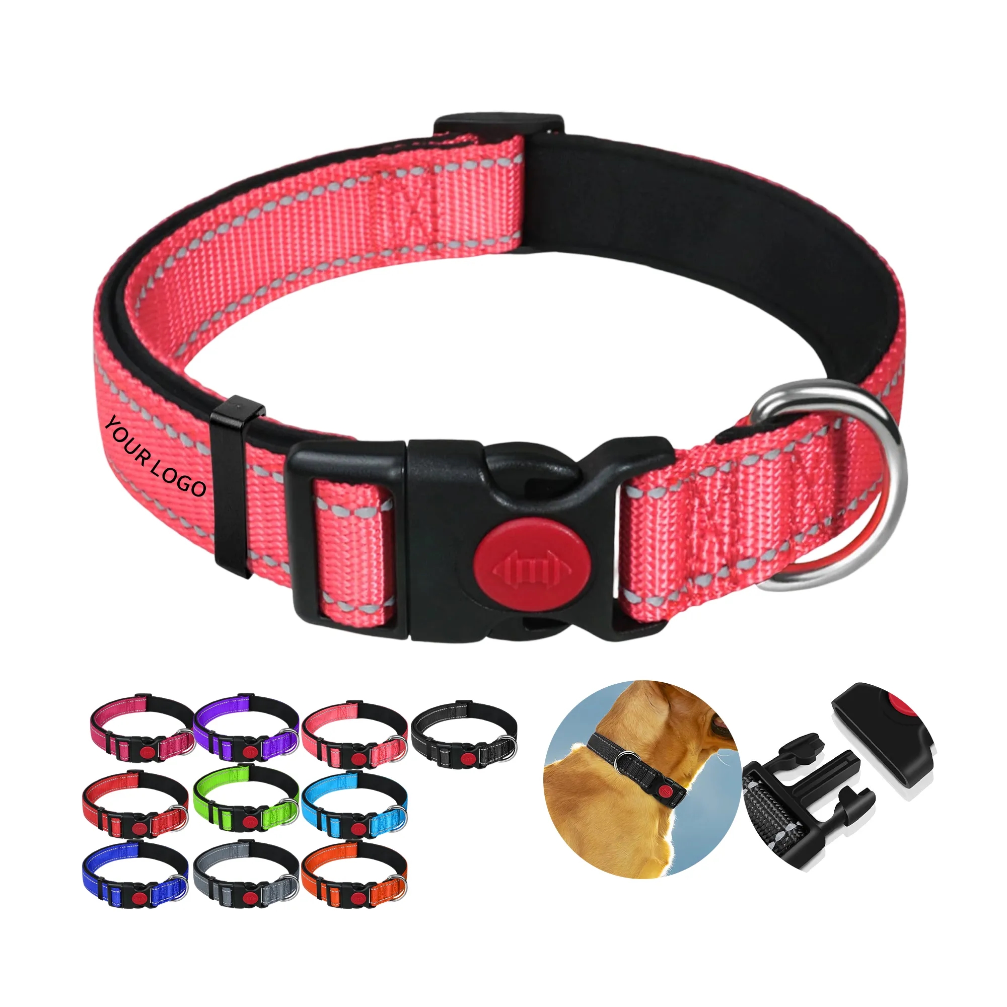 Reflective Dog Collar for Safety and Comfort 3