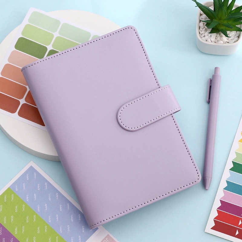 PU Leather A6 Budget Planner Binder Notebook 12
