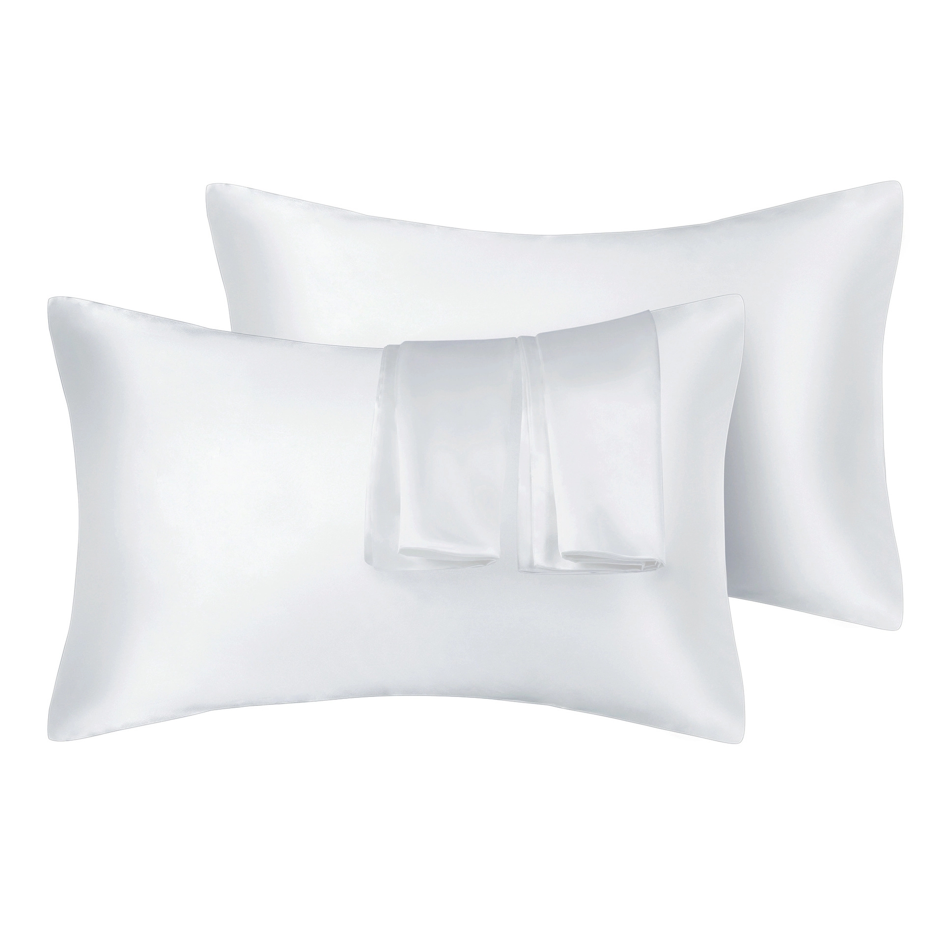 Silk Satin Pillowcase 2 Pack, Standard/Queen /King Size 6