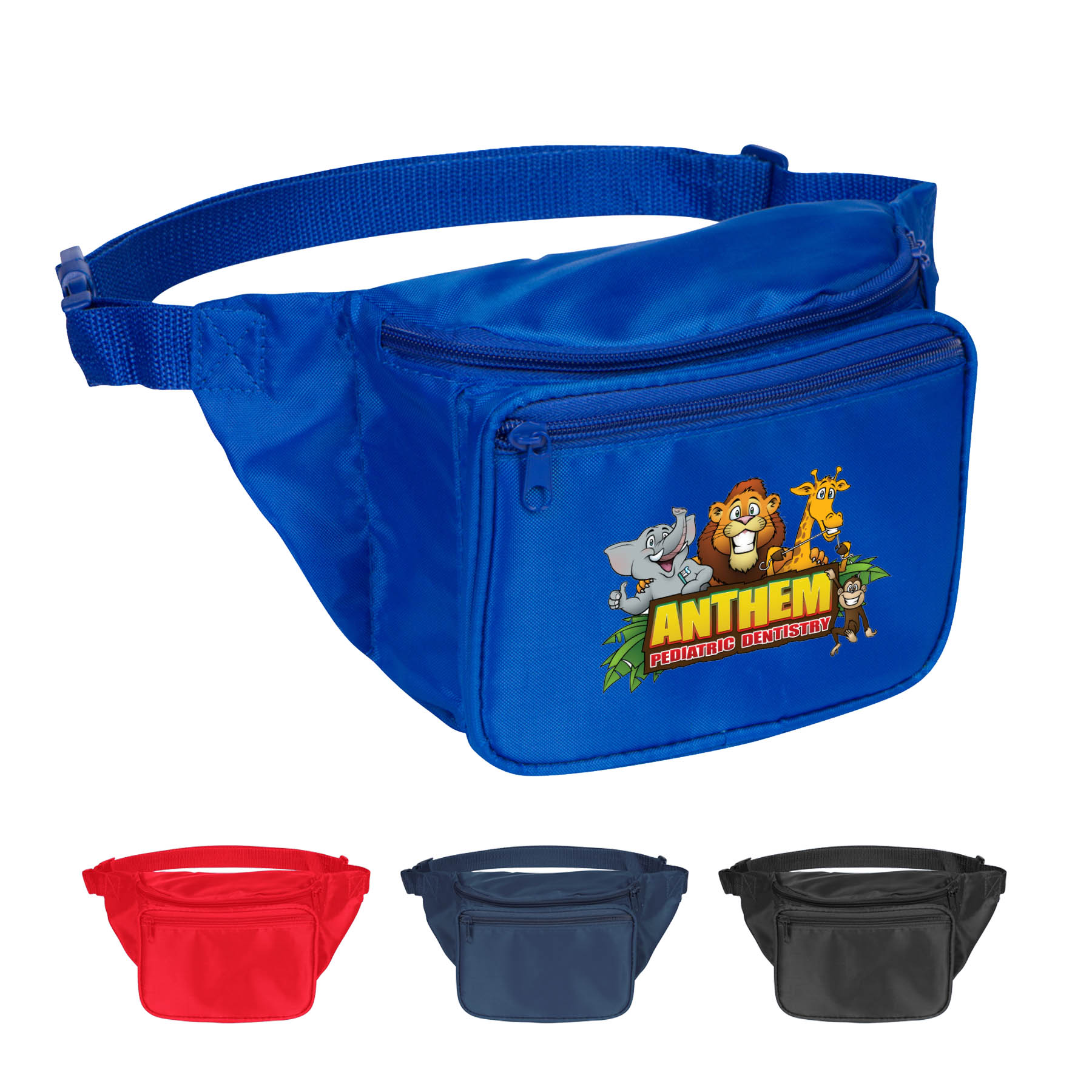 420D Nylon 3 Pocket Fanny Pack 2