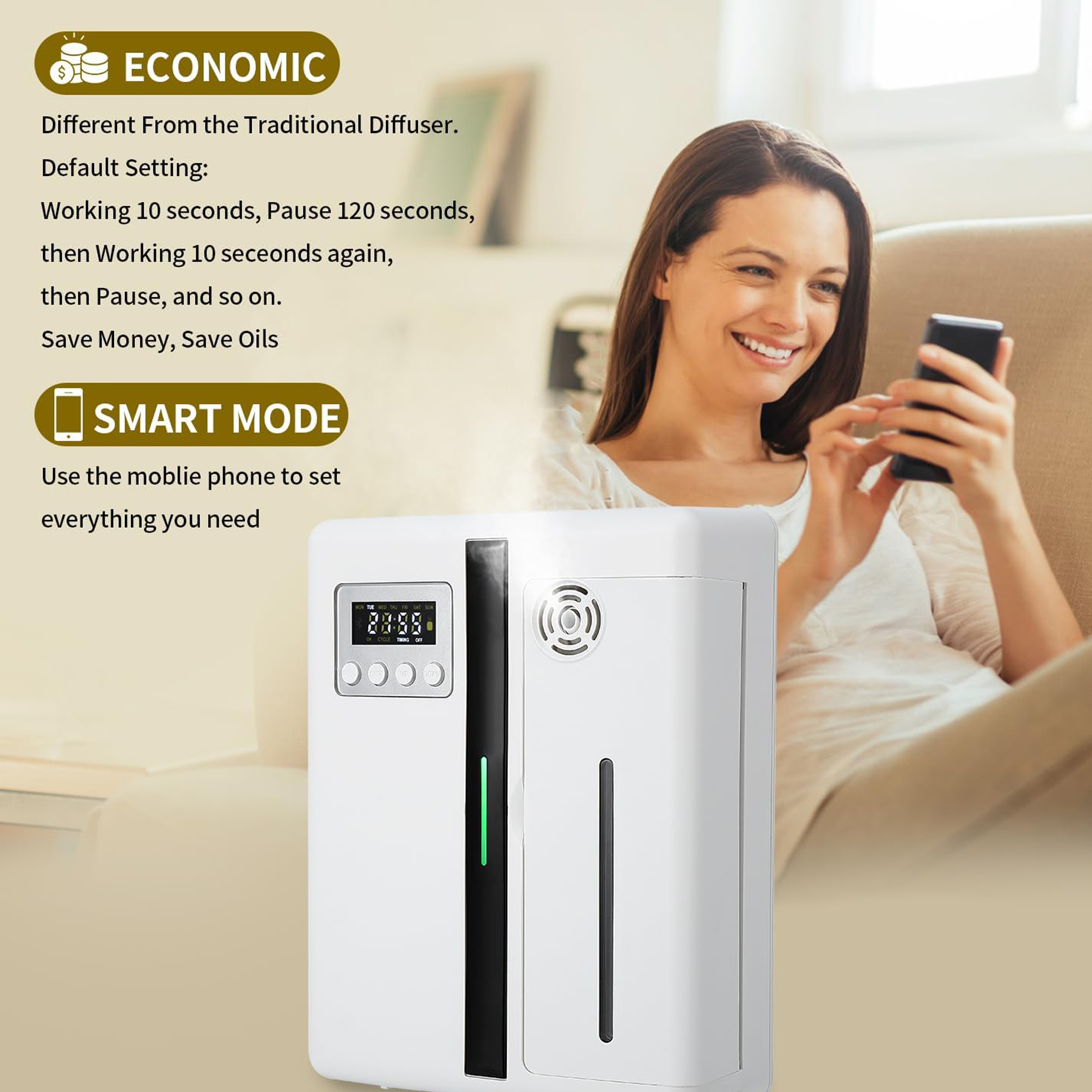 Smart Aromatherapy Oil Diffuser 6