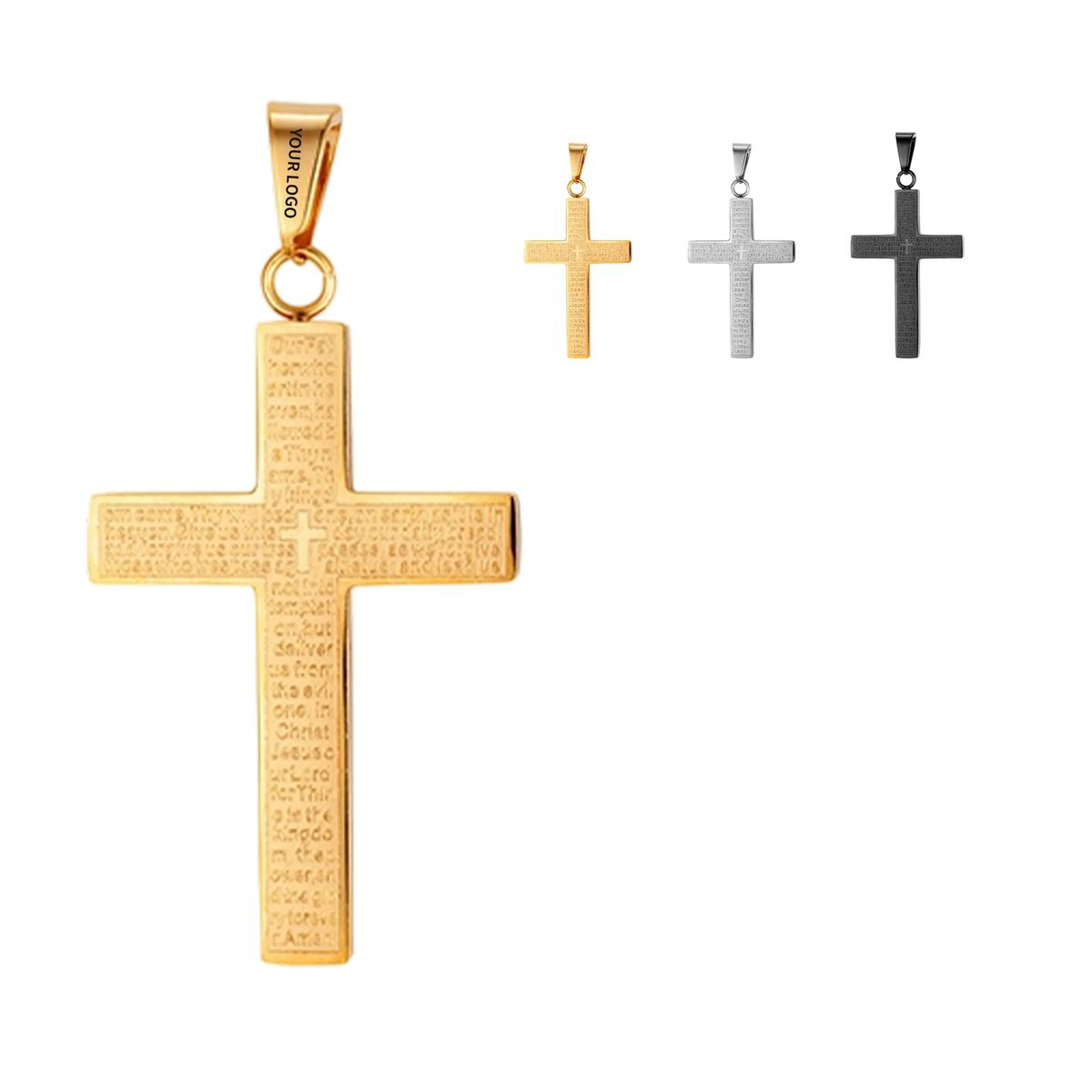 Faith Inspired Necklace with Stainless Steel Charm 1