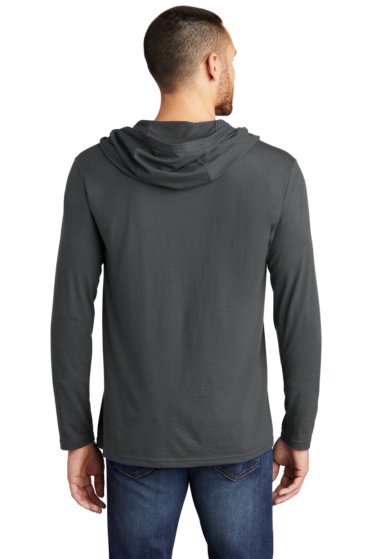 District Perfect Tri Long Sleeve Hoodie. DM139, custom hoodie or sweatshirt with logo imprint 10