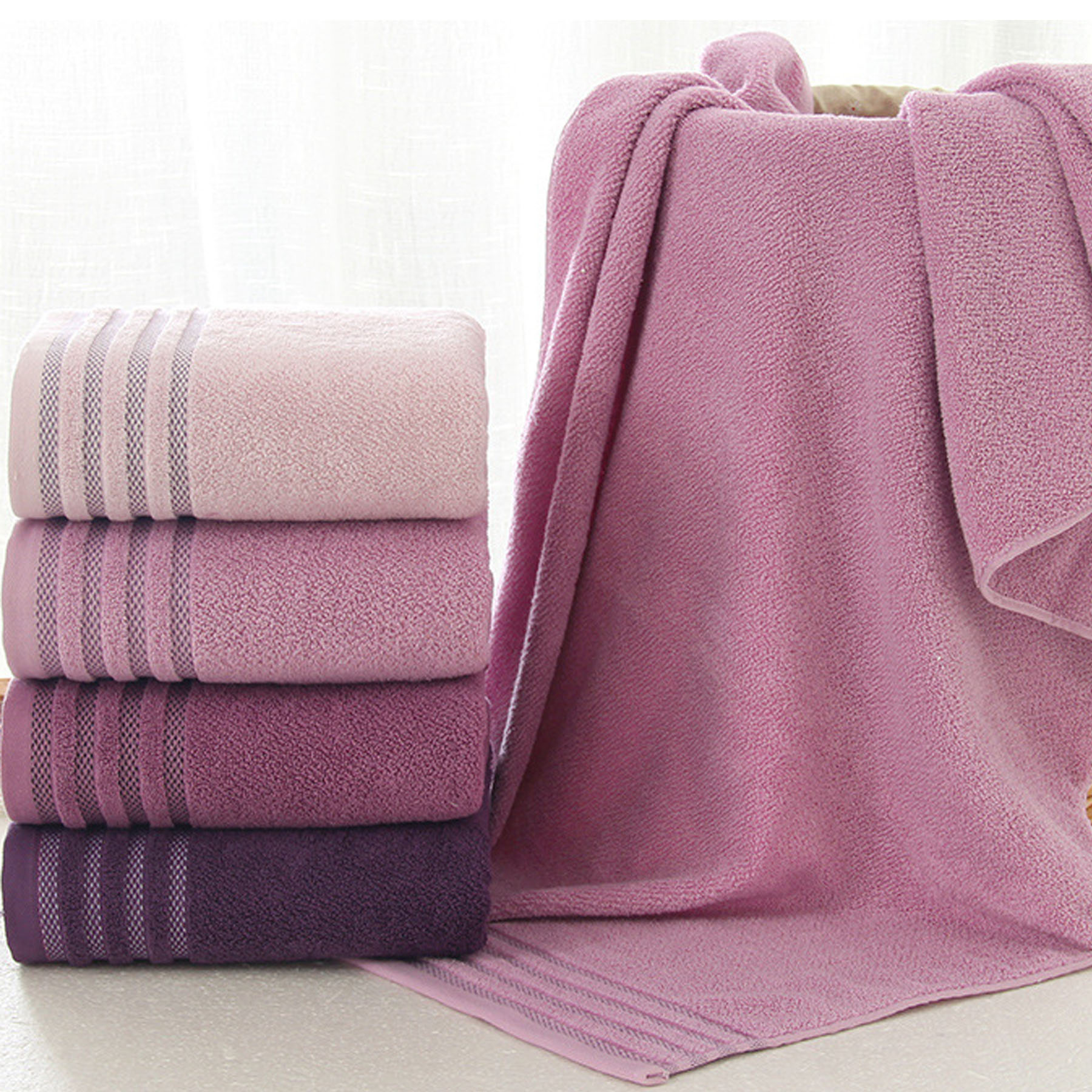 27.56 x 55.12 Inches Pure Cotton Bath Towel Sheet