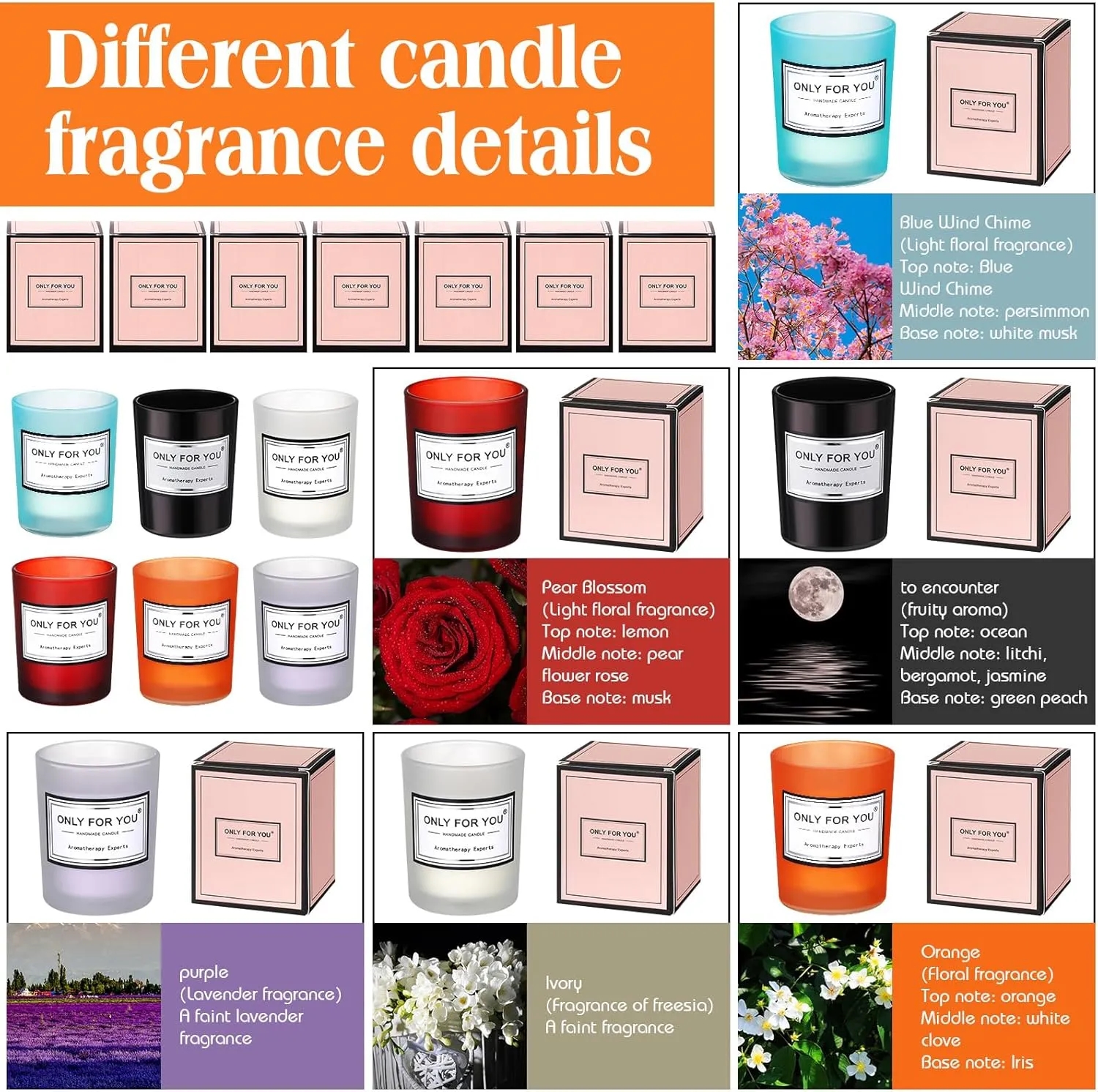 Home Long Lasting Customize Scented Candles 6