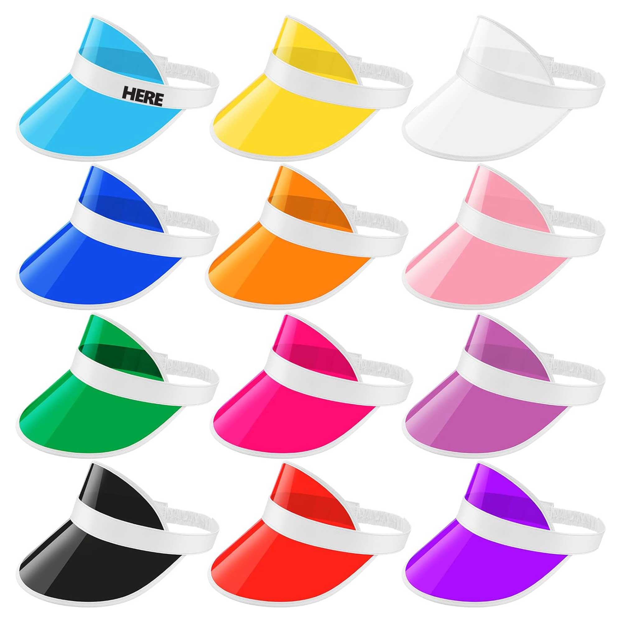 PVC Sun Visors Hat 2