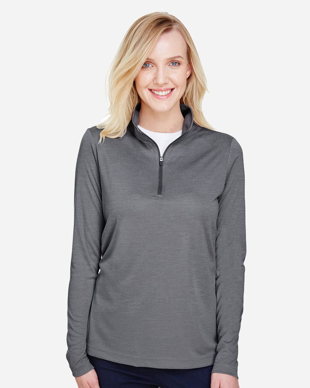 Women's Zone Sonic Heather Performance Quarter-Zip Pullover - TT31HW 4