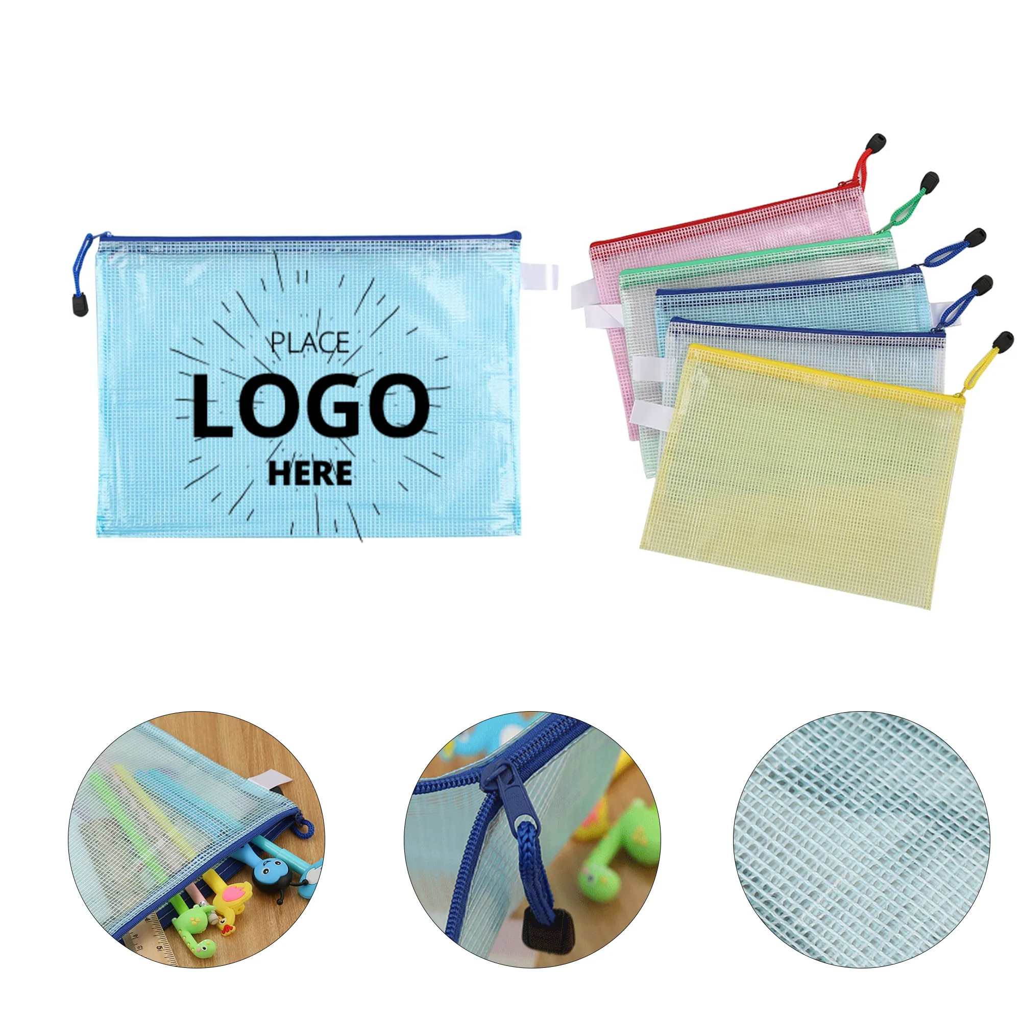 PVC Zippered Document Bags 1