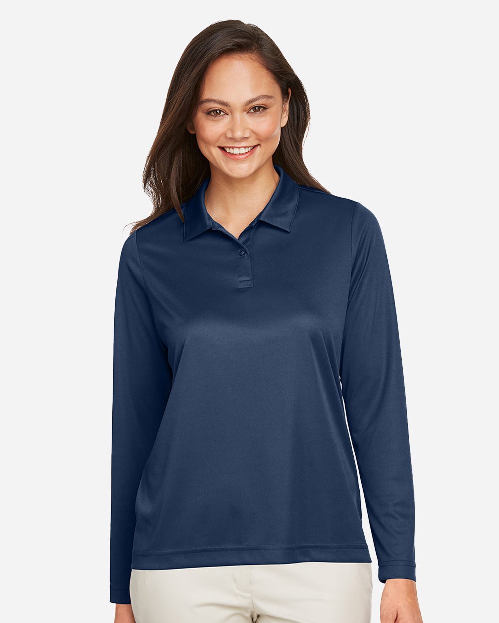 Women's Zone Performance Long Sleeve Polo - TT51LW 52