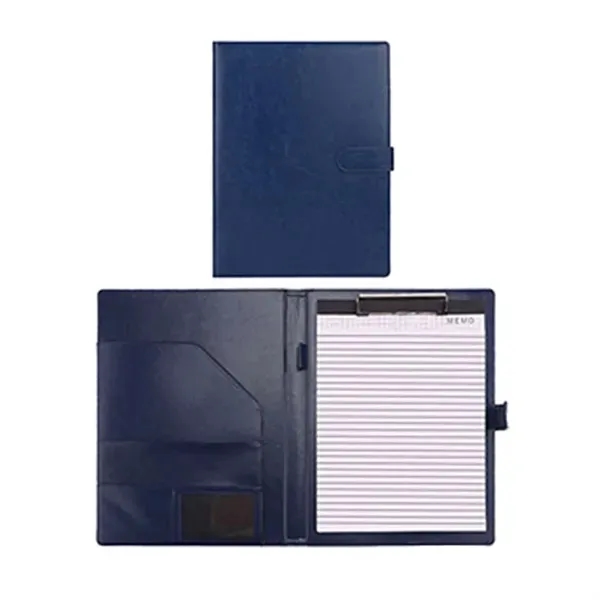 A4 Leather Document Folder with Pen Holder 5