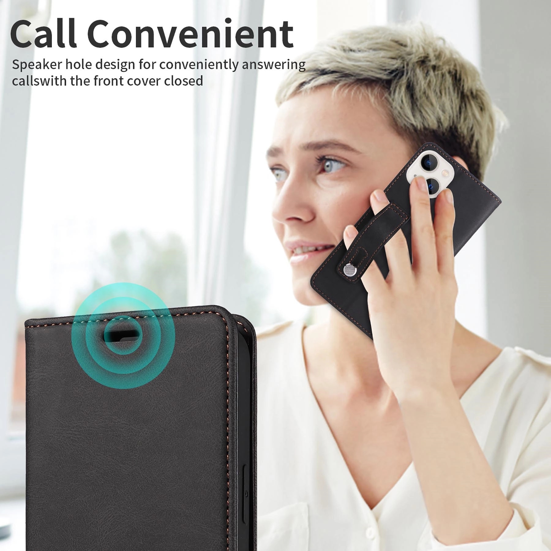 PU Leather Flip Wallet Phone Case 3