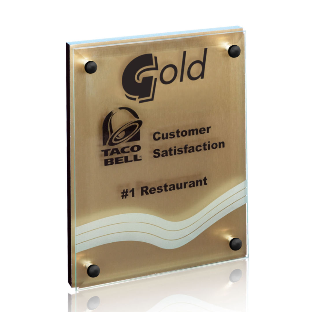Kingston Plaque - Metallic Gold 10
