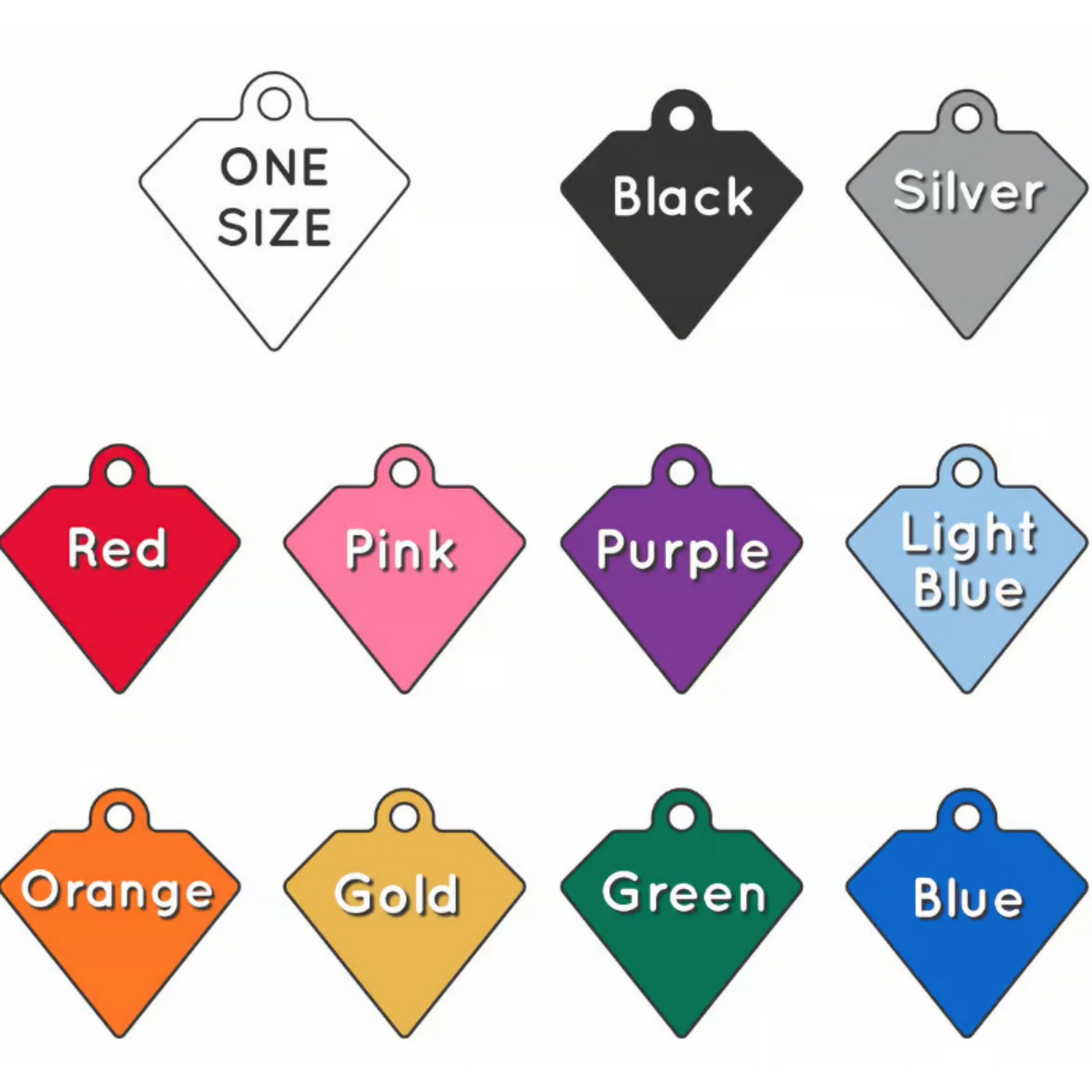 Diamond Aluminum Tag - 100% MADE IN THE USA
