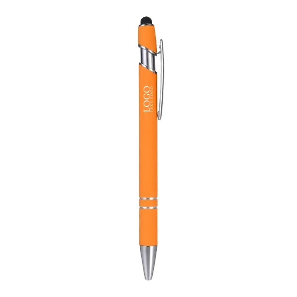 Custom Rubber Coated Stylus Ballpoint Pen 8