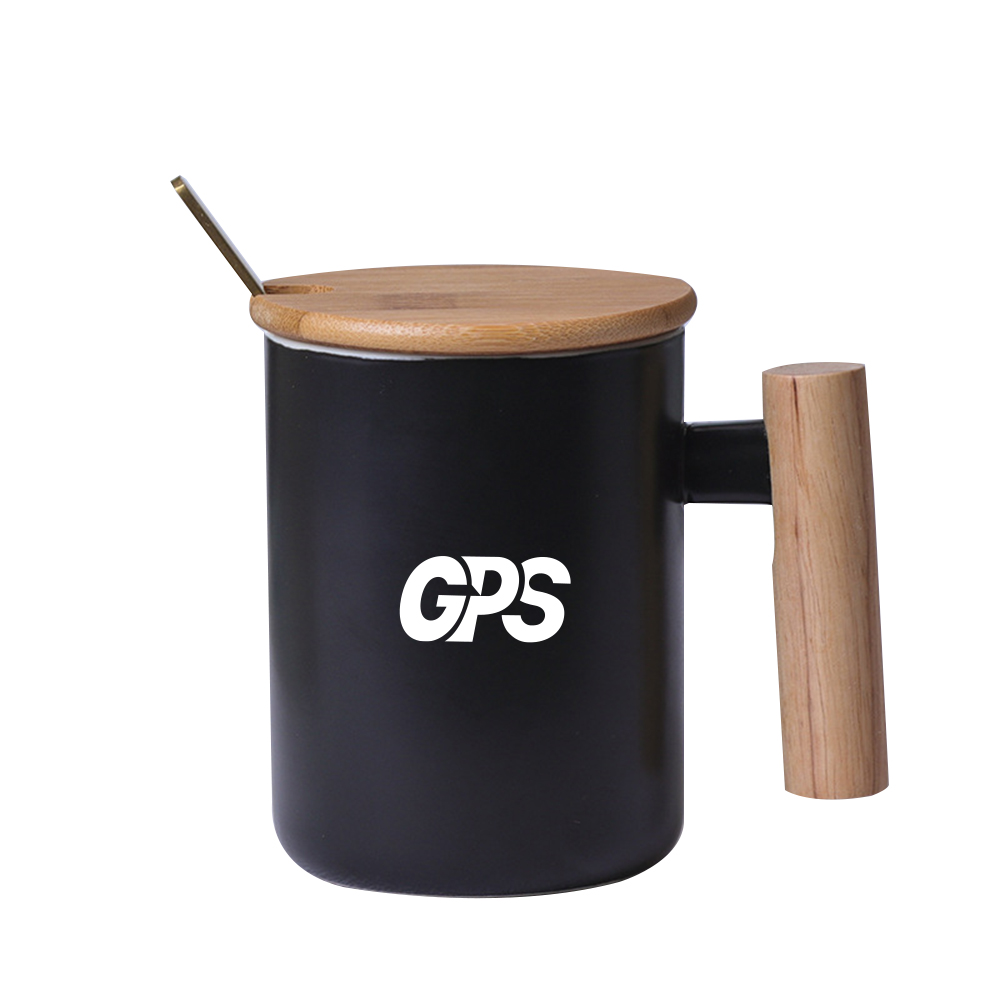Ceramic mug with wooden handle 3