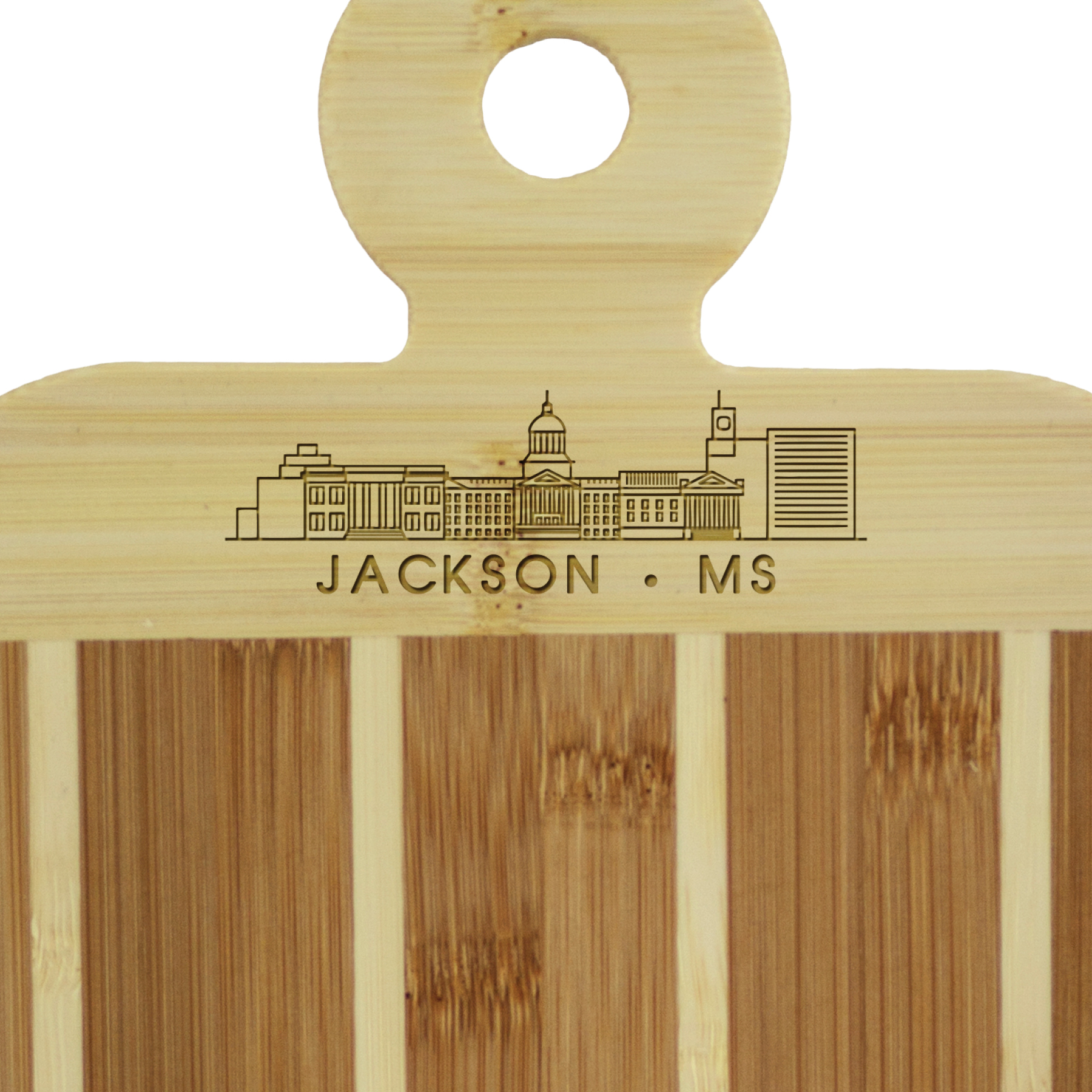 Striped Paddle City Skyline Board - Jackson 2
