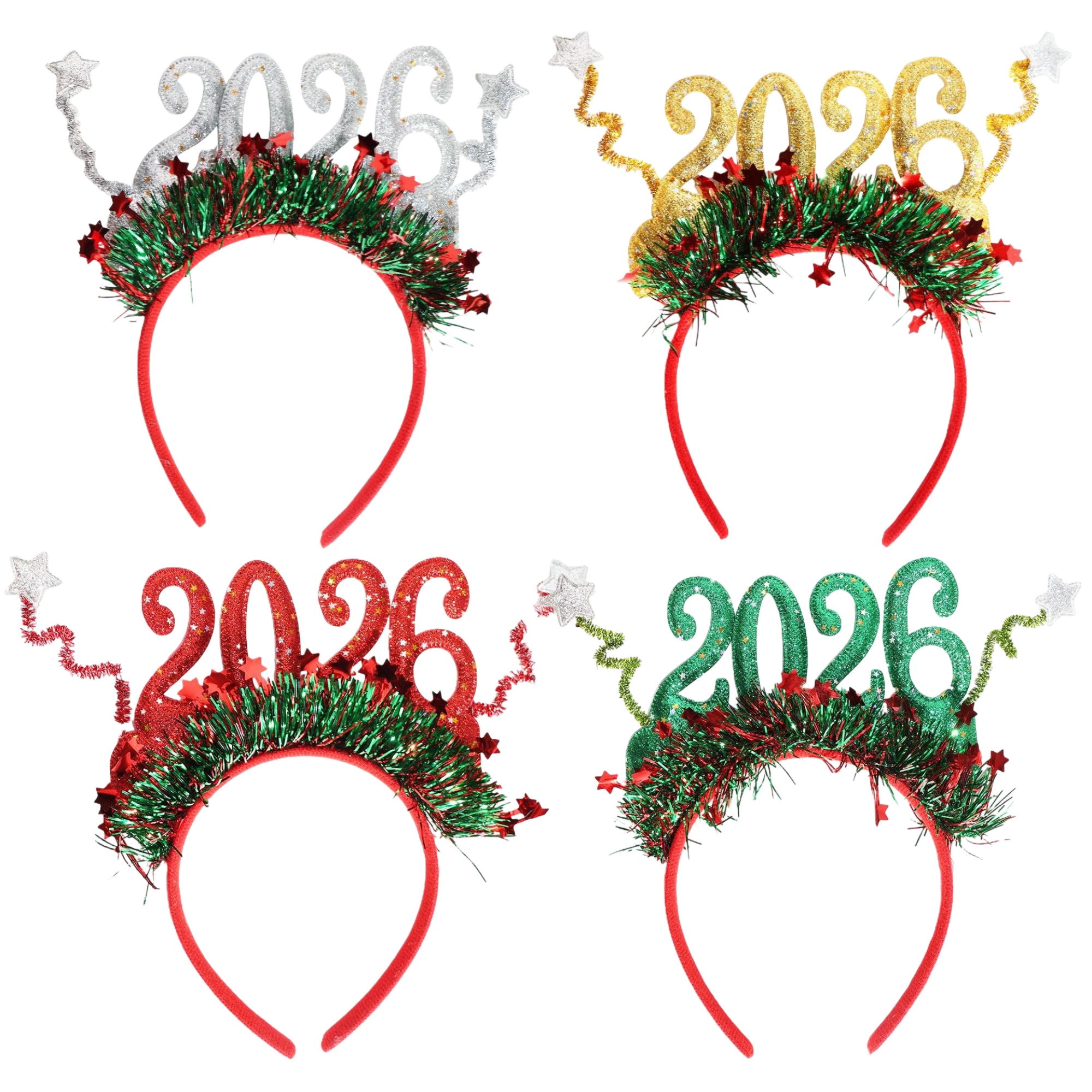 2026 New Year Festive Decor Headband 2