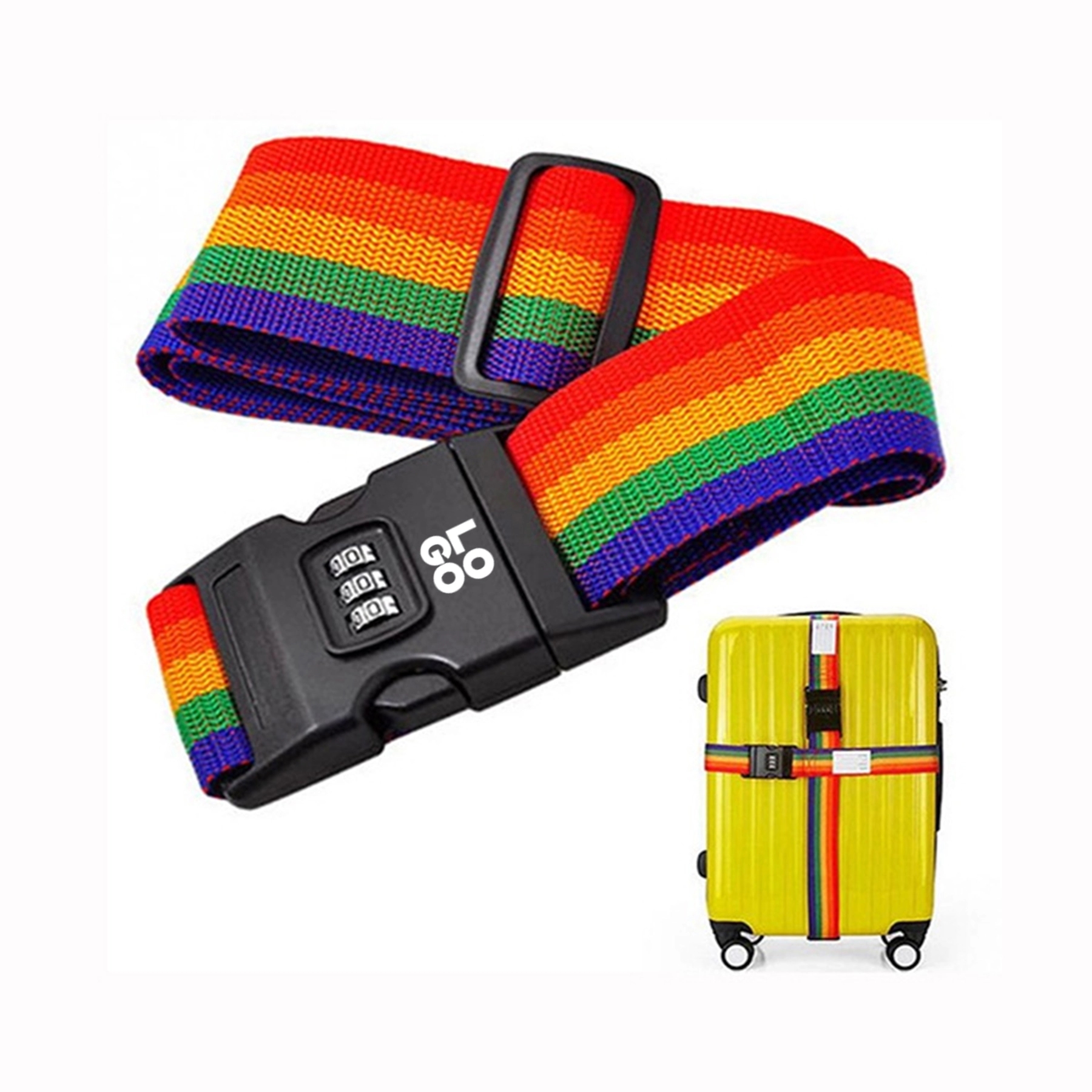 Travel Baggage Tie Down Belt Lock 2