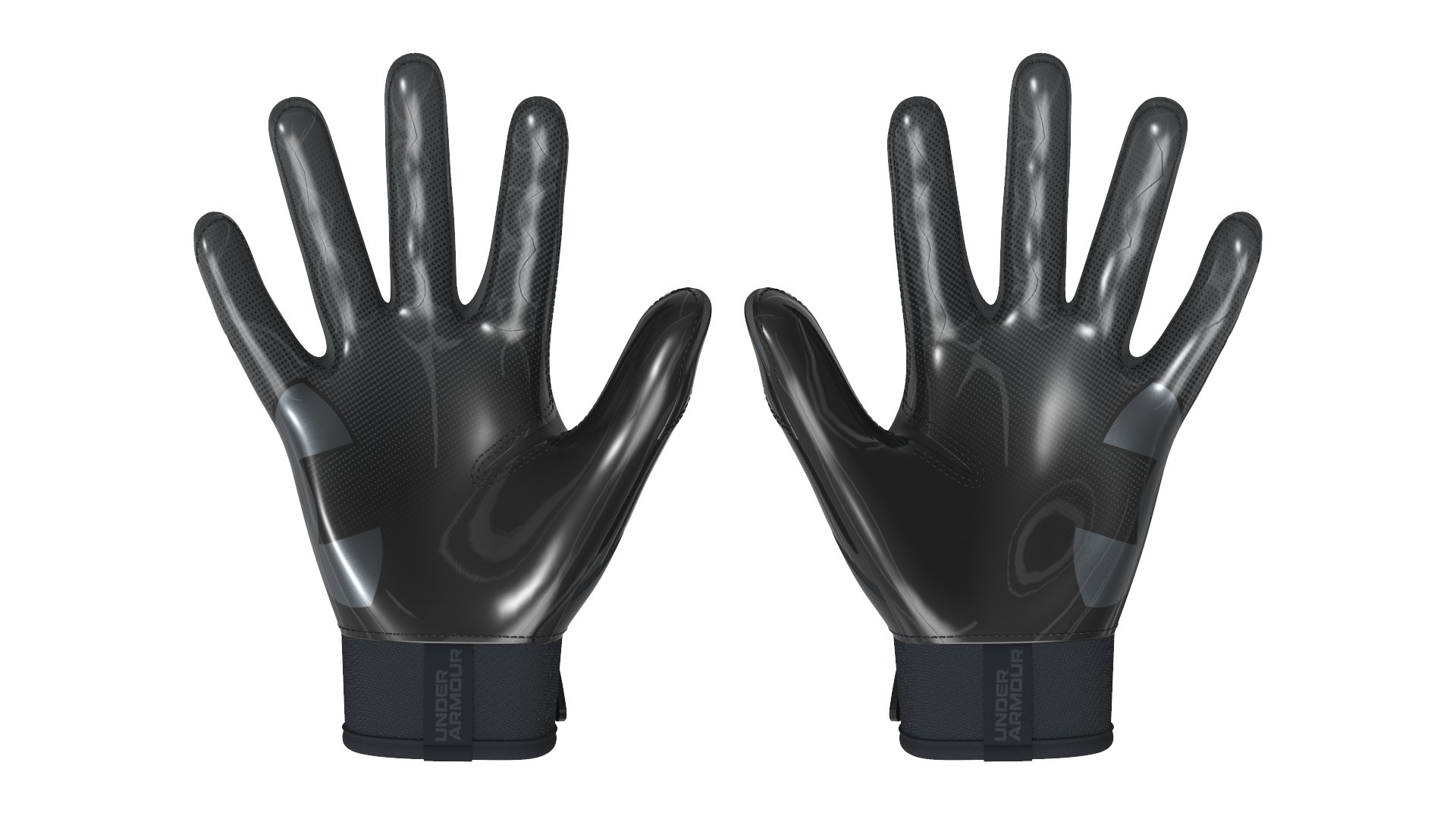 UA Blur Pee Wee Football Gloves 9