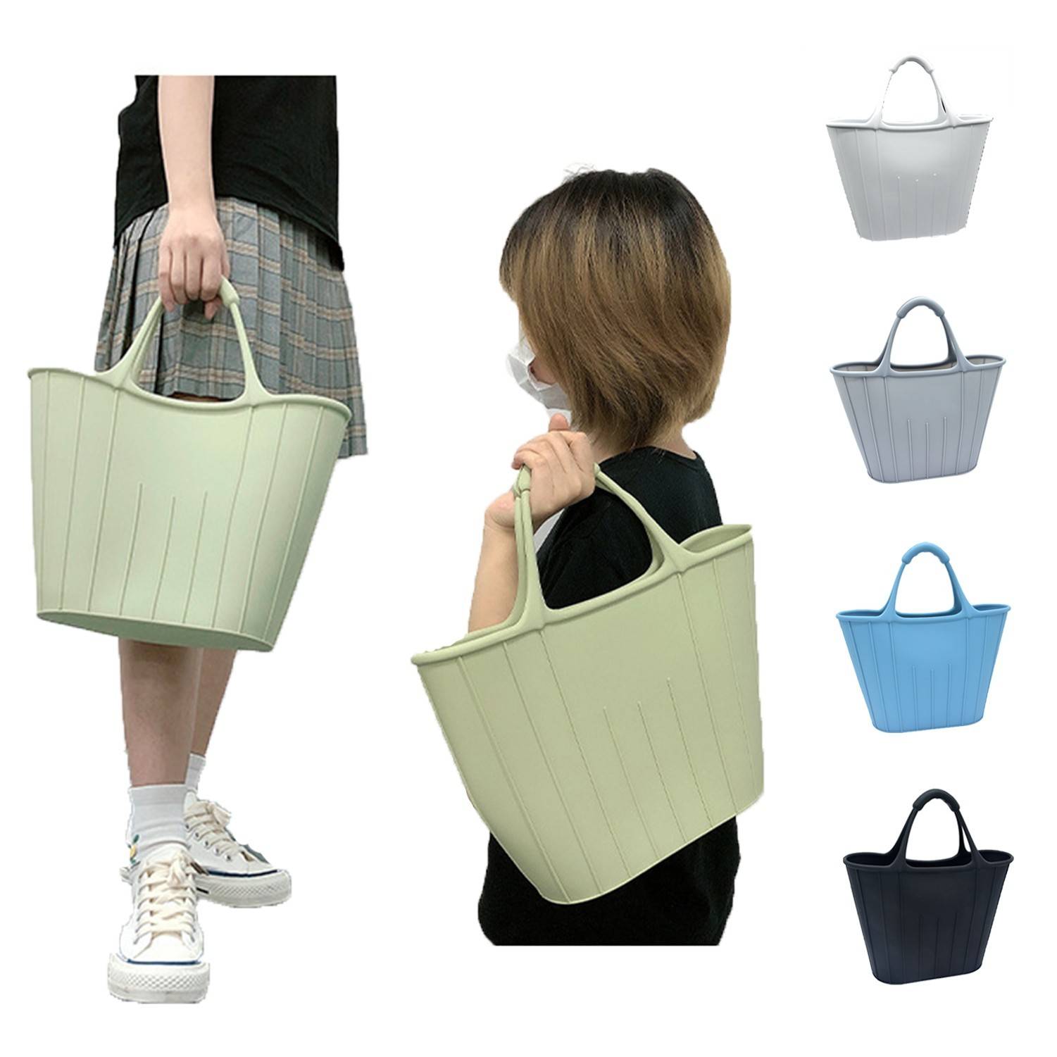 Silicone Waterproof Beach Tote Bag 2