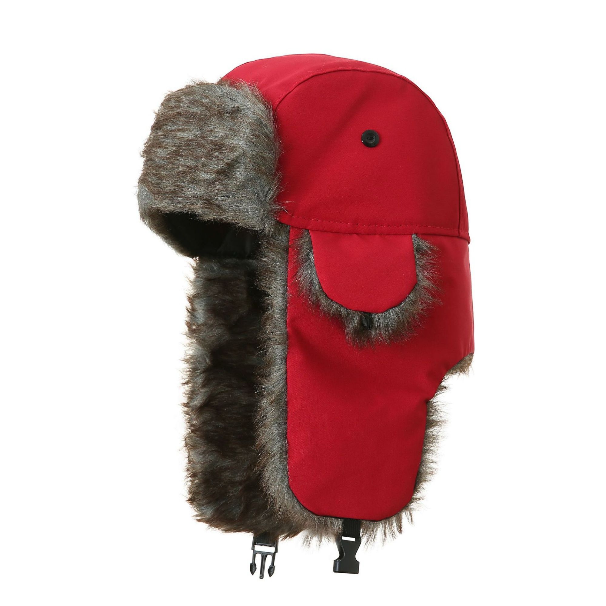 Insulated Faux Fur Aviator Hat for Snowy Conditions 7