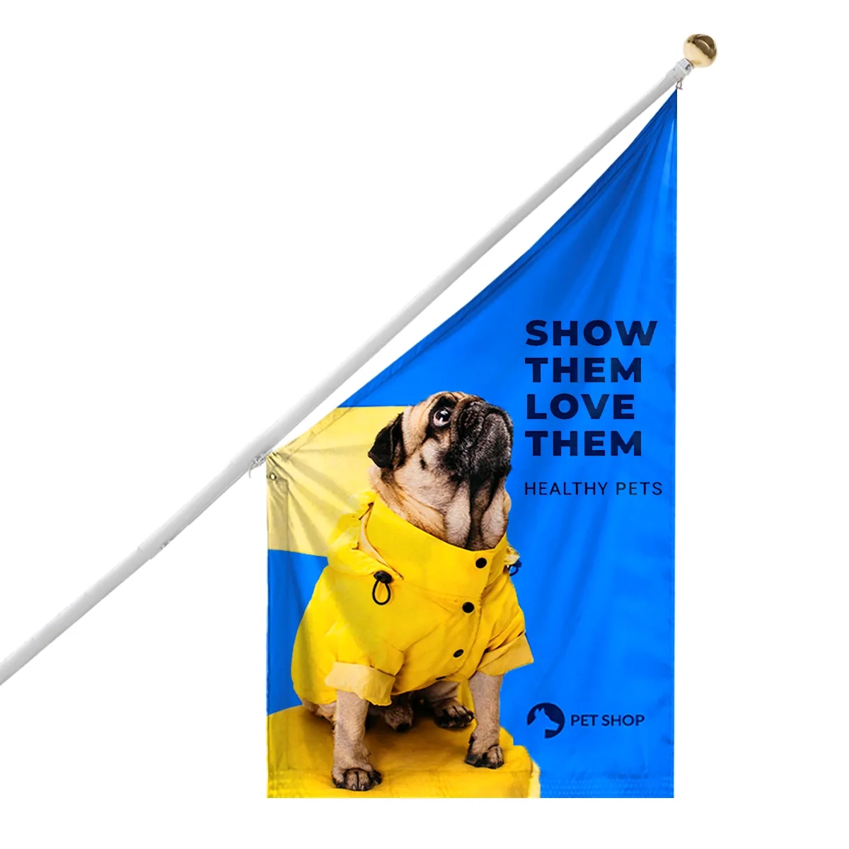 Digital Printed Building Flags 6.93' x 4' 5