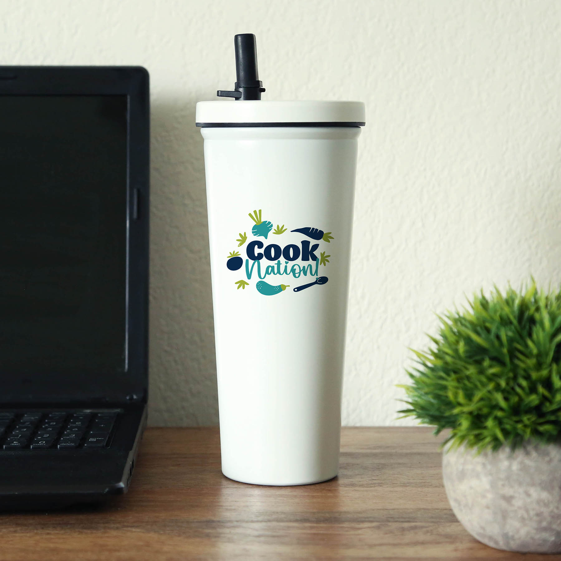 Kemble Stainless Steel Straw Tumbler 750 Ml. (25 Fl. Oz.) 10