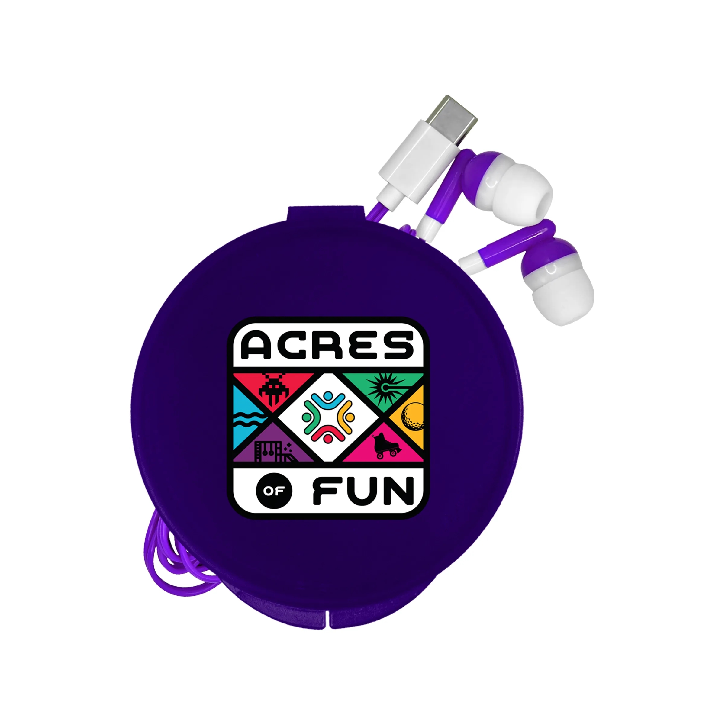 Round Type C Ear Bud Case 5