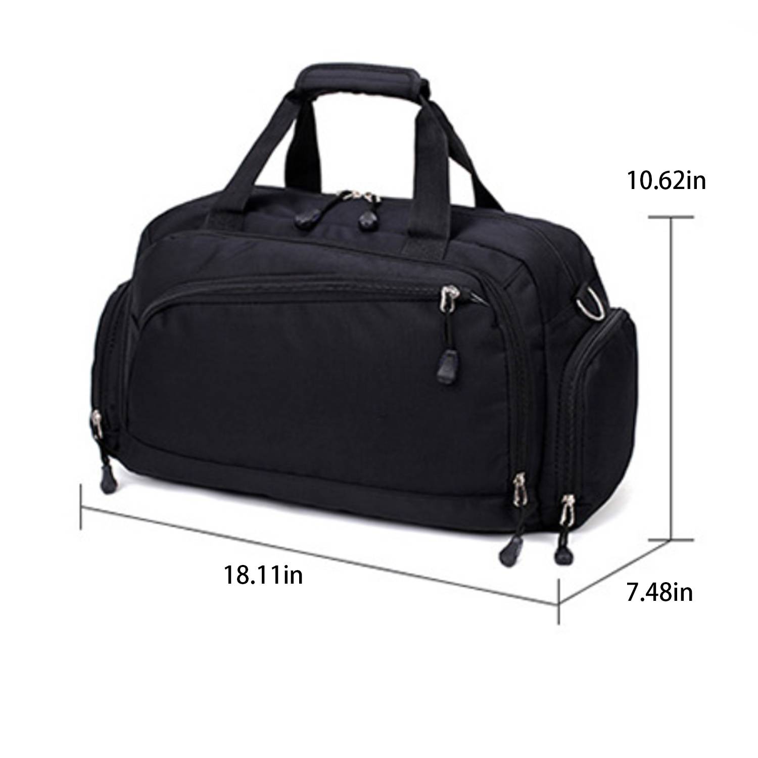 Sports Cylindrical Nylon Duffel Bag 5