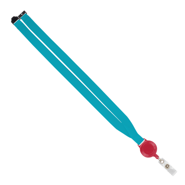 IMPORT 3/4" Polyester Lanyard with Retractable Badge Reel and IPH7 back of neck convenience release. 26