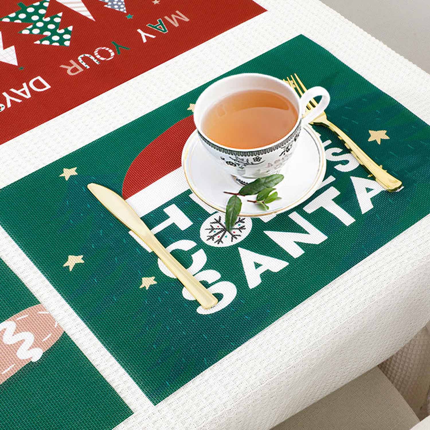 Christmas western coaster placemat 3