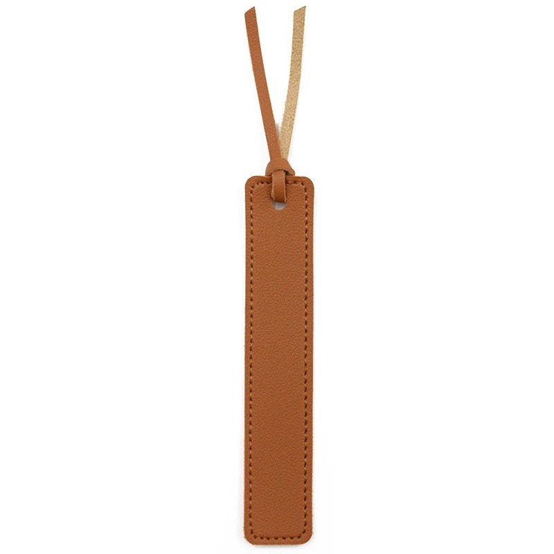 Customized portable PU leather bookmark 5