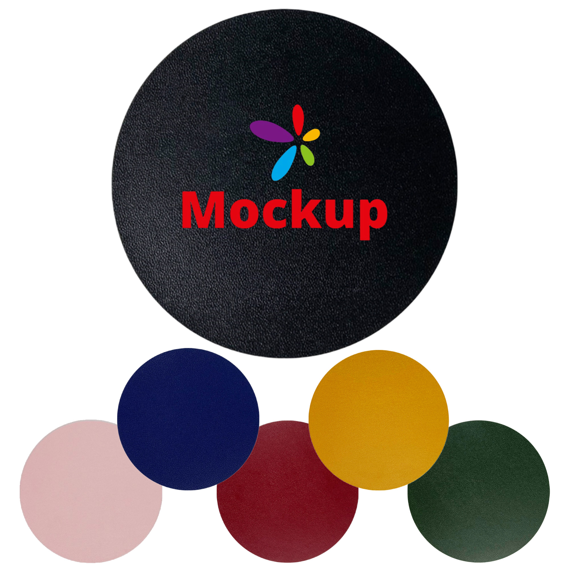 PU Leather Heat Insulation Drink Coaster 6