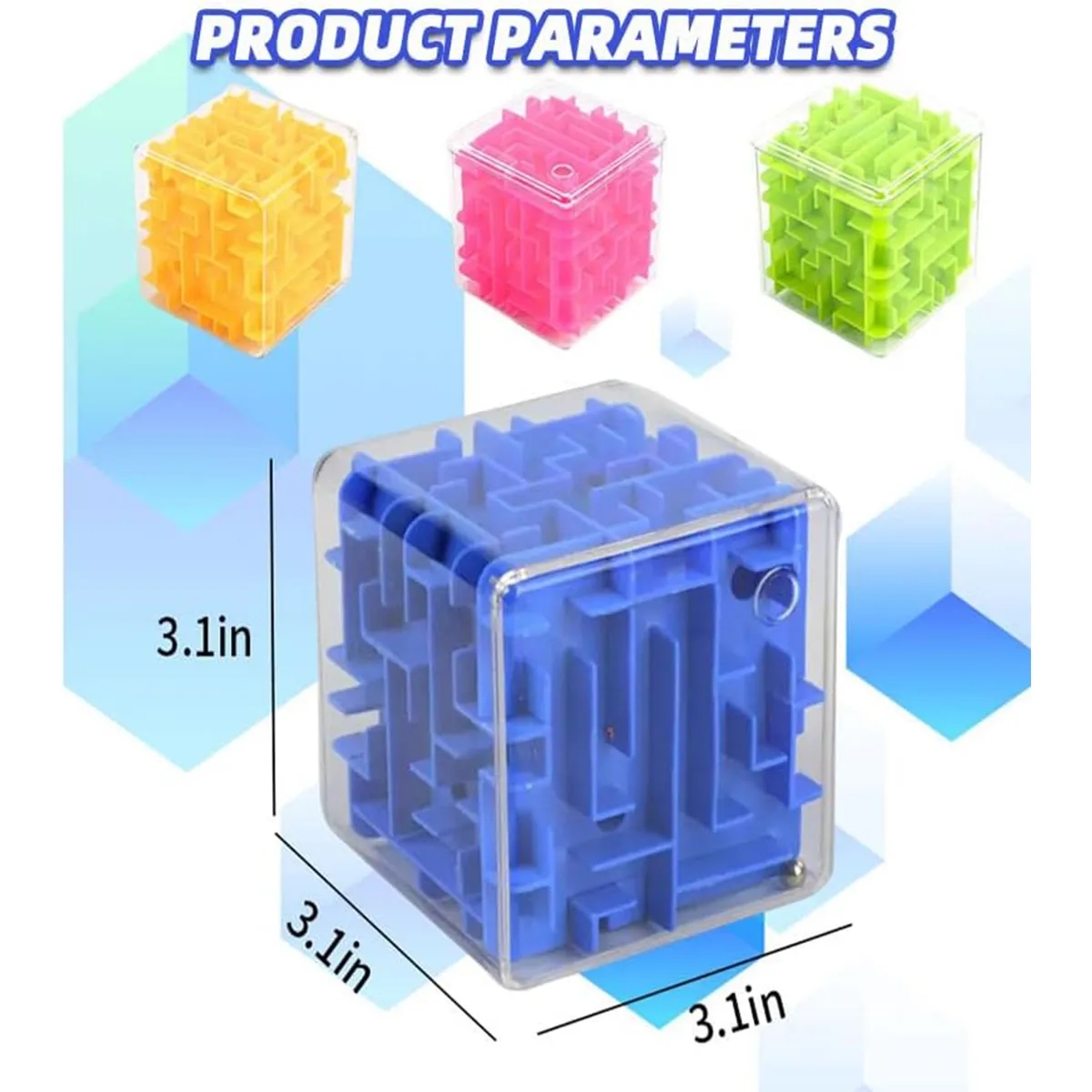 Stock Stress Reliever Toy 3D Rolling Ball Six Sided Maze 5
