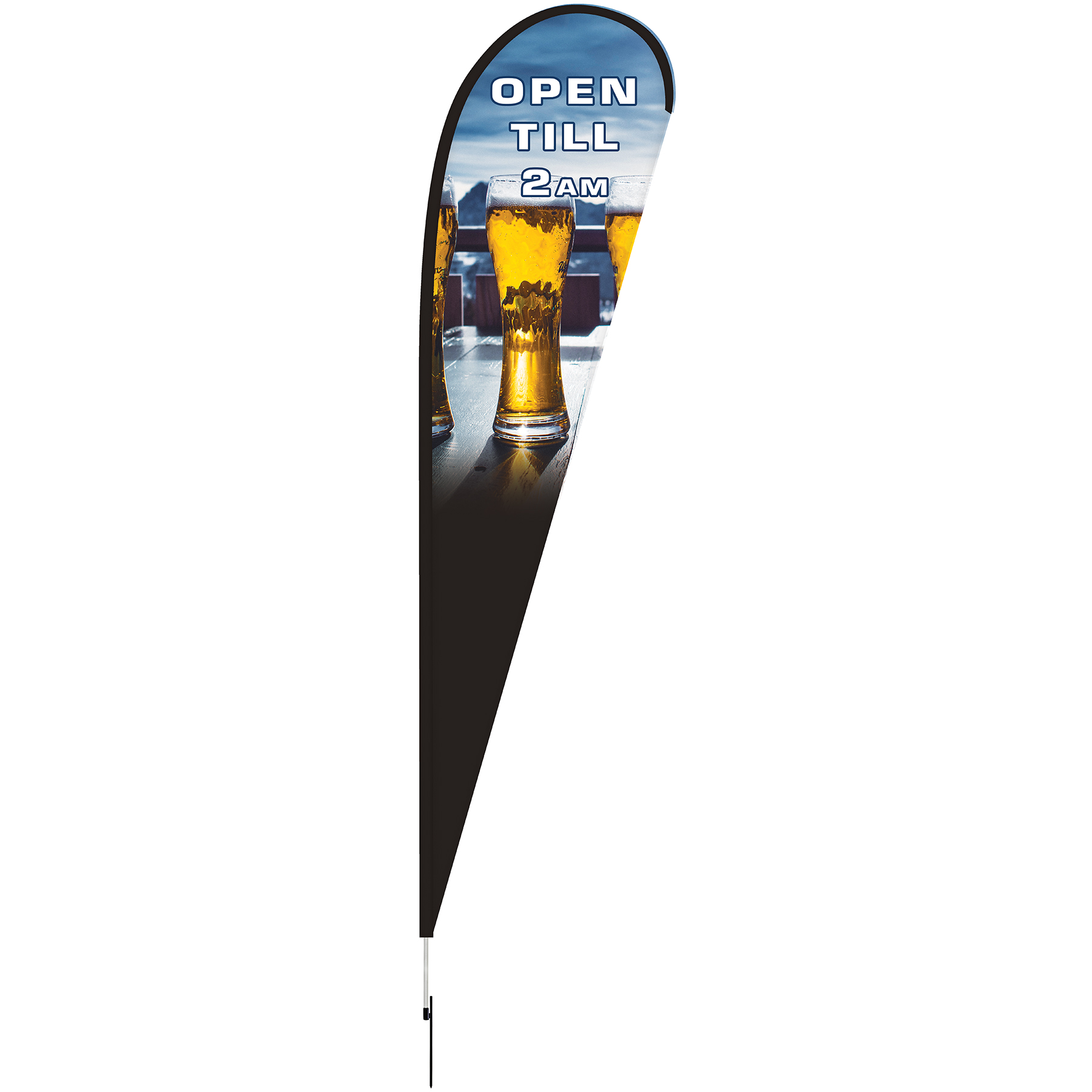 15' Double Sided Teardrop Banner w/ Premium Hardware & Spike 13