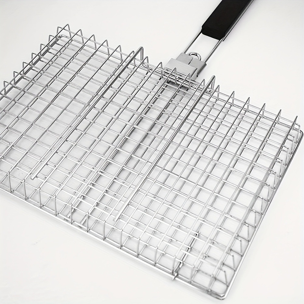 Stainless Steel Folding Portable Outdoor Camping Rack Grill Basket 8
