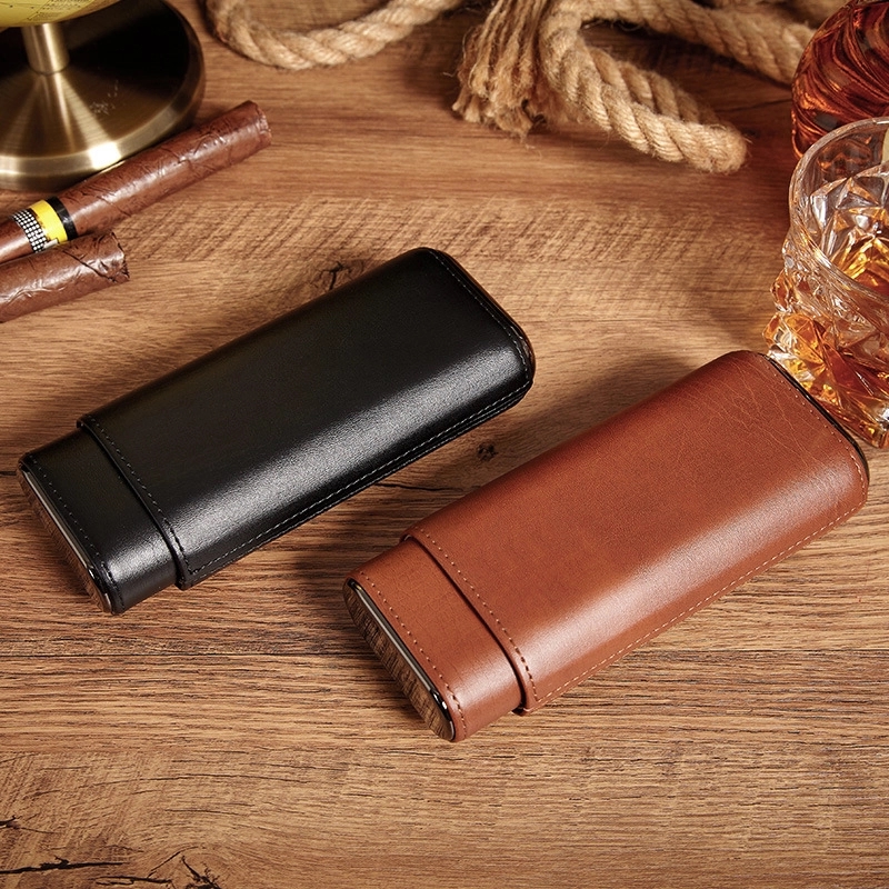 Gifts For Men Customizable Leatherette Cigar Case 6