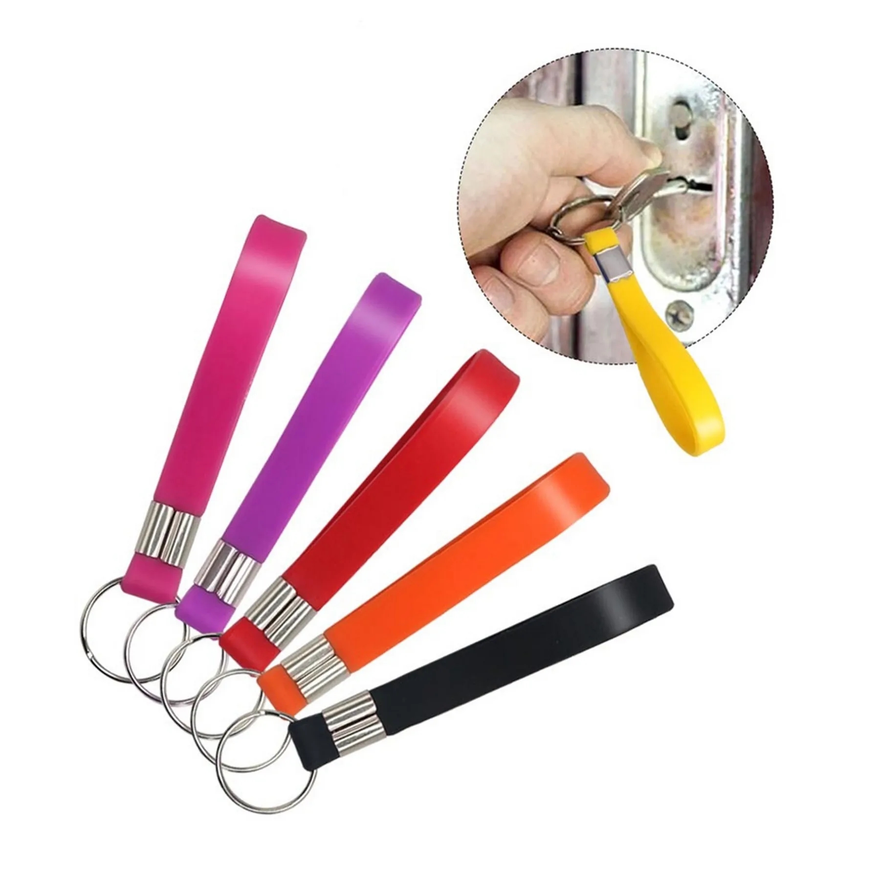 Glow in the Dark Wristband Keychain 5