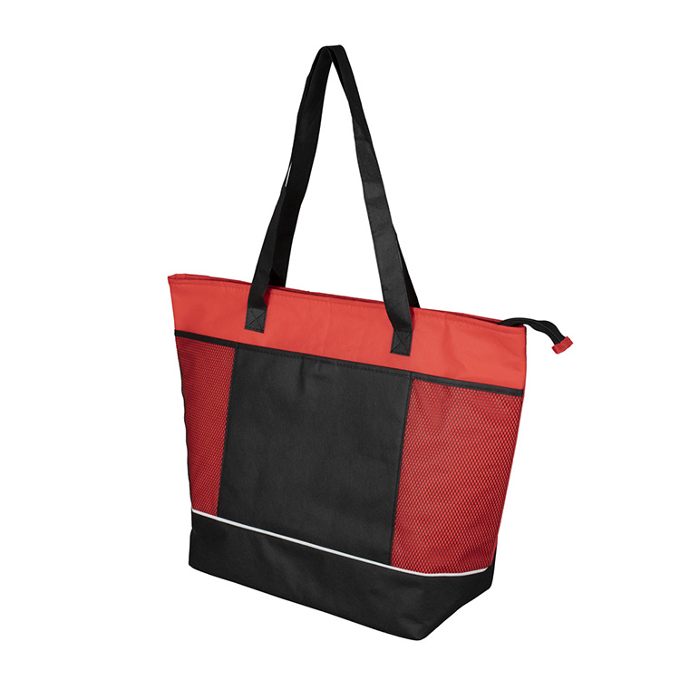 22"W x 16"H x 7 ½"Gusset - "FROST LINE" Super-Sized Insulated Zipper Cooler Tote 70