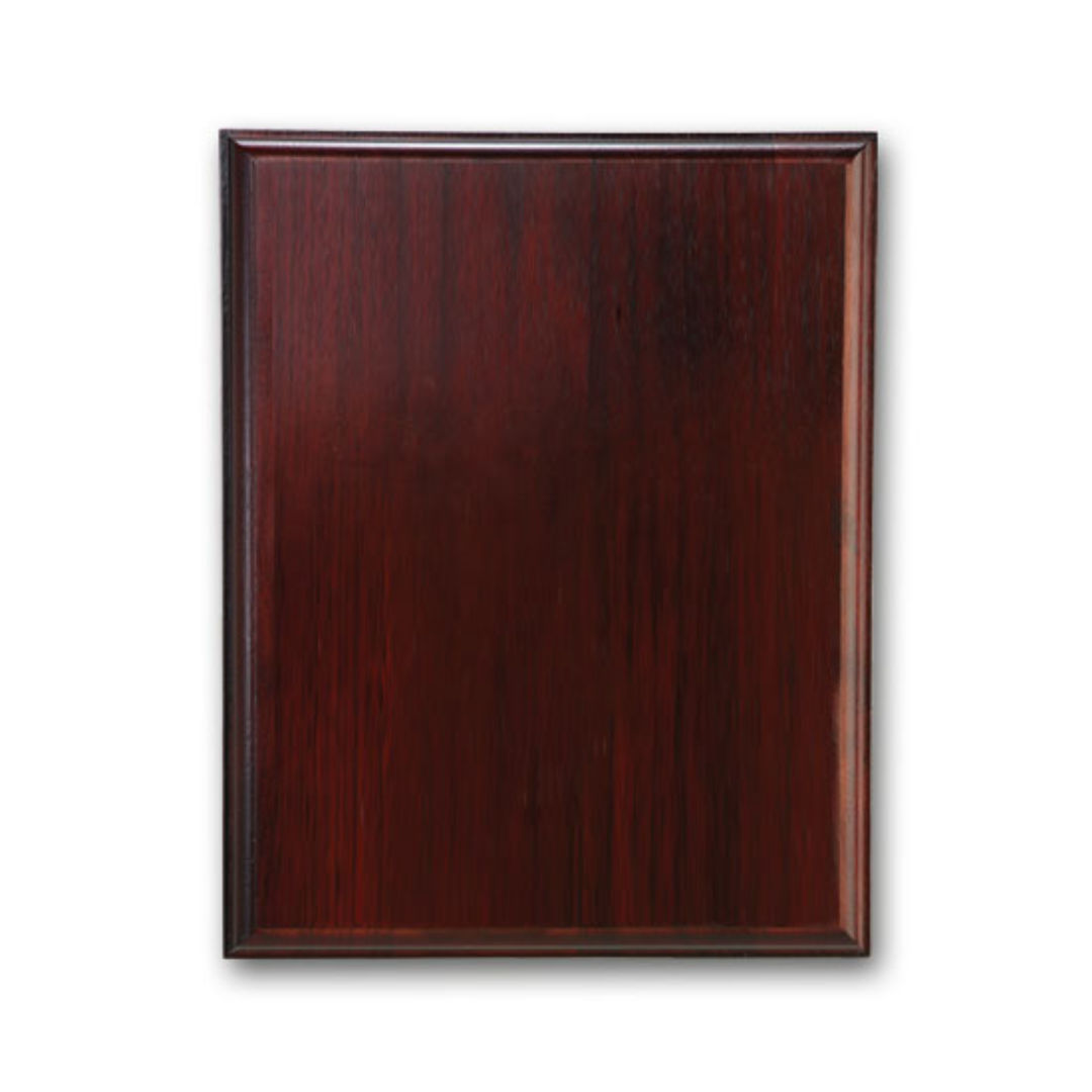 Laser Engraved Plaq - Mahogany 8