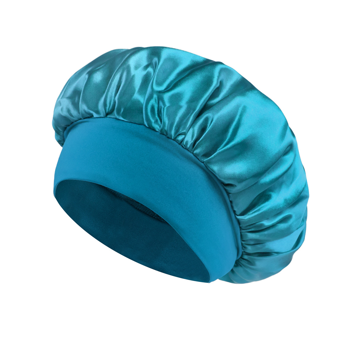 Silk Satin Sleep Hair Bonnet w/ Wide Edge for Women 24