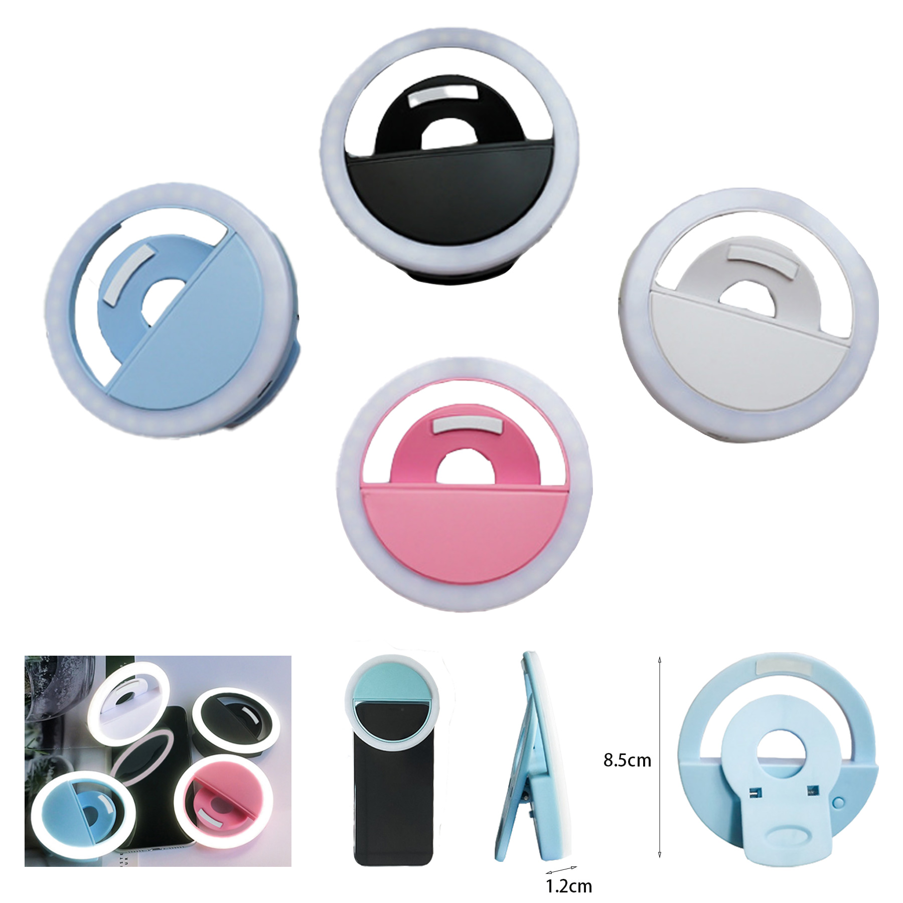 Clip On Selfie LED Ring Light 1